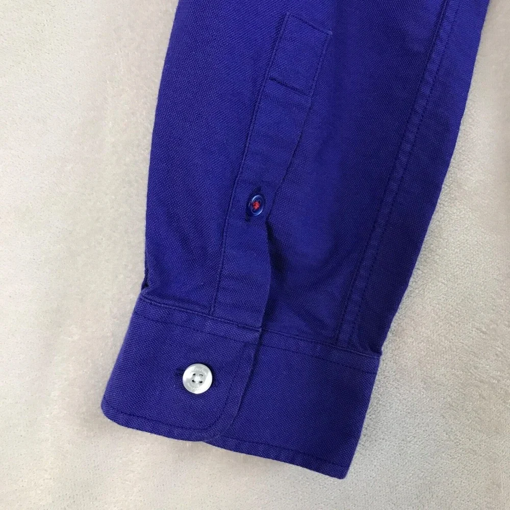 Libertine-Libertine‎ Shirt Mens Size M Blue Button Up Hunter 1004 Panama Preppy